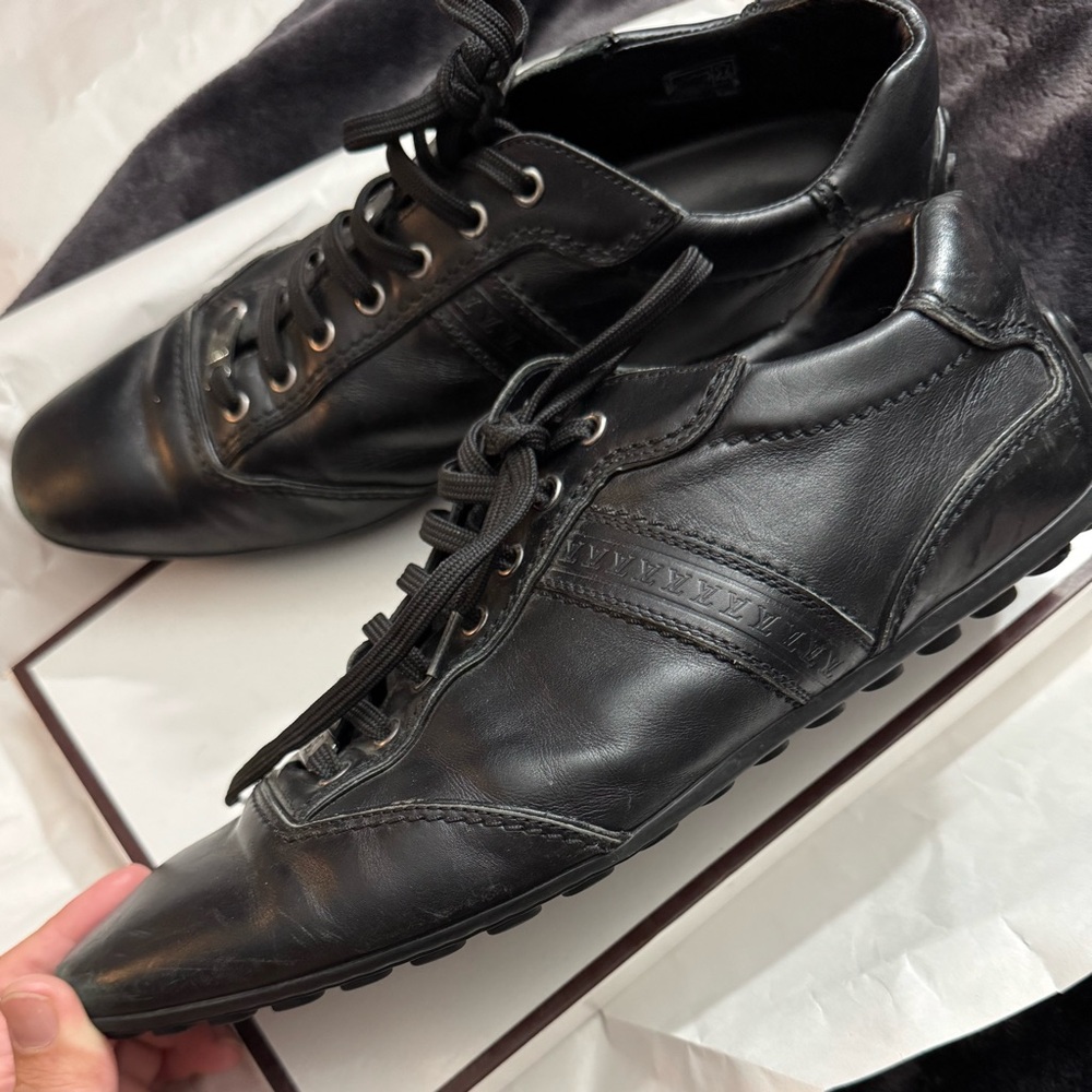 Louis Vuitton Black Leather Oxfords